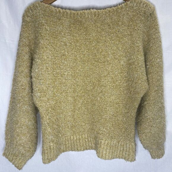 Vintage EVANS CHICAGO Sweater Wool Blend Long Sleeve Boat Neck Womens M Beige - Picture 3 of 8